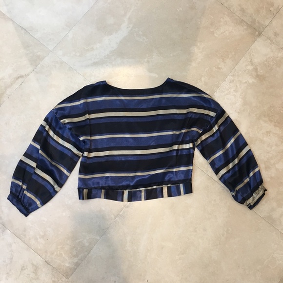 Zara satin striped top - Picture 3 of 5